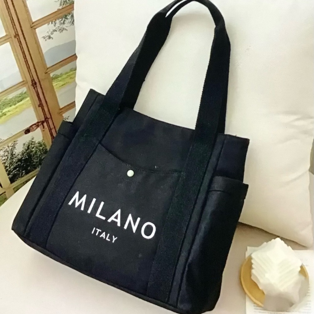 Milano Italy Black Tote Bag